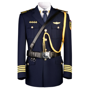 新式保安工作制服套装男物业形象岗礼宾服春秋冬季西服藏蓝色
