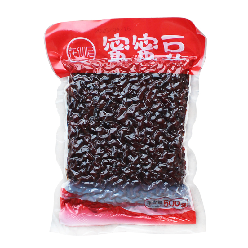 蜜蜜豆紅小豆500g 即食熟小紅豆粒做月餅餡料糖蜜豆奶茶店專用