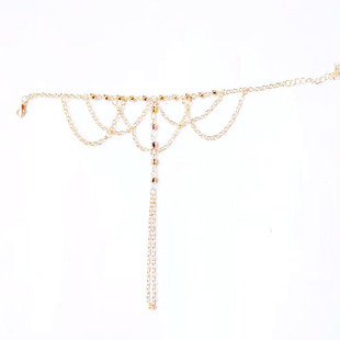 时尚性感脚链女2024新款潮脚饰波西米亚流苏足链沙滩饰品anklet