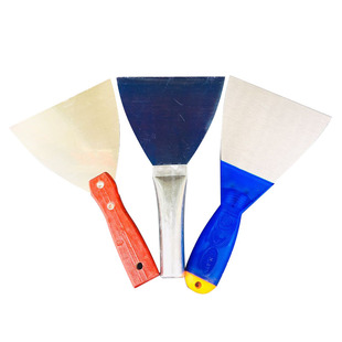 油灰刀不锈钢红木柄铁铲刀灰铲子铁柄蓝钢批刀灰刀子刮刀刮腻子刀