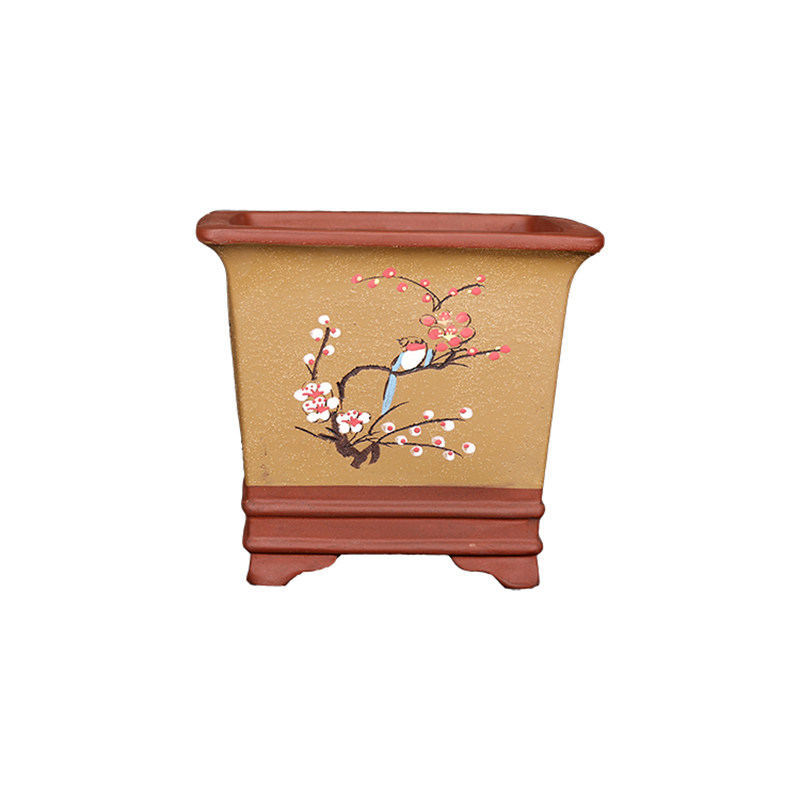 四方景盆古典风室内阳台紫砂花盆