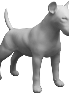 可拆卸狗模型牛头梗狗道具