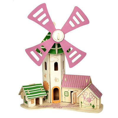 木头立体拼图儿童手工玩具益智