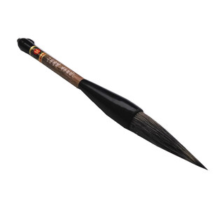 安徽泾县龙华宣笔厂老技师制作特级山水画石獾毛笔小斗笔包邮