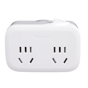 公牛无线扩展插座一转变多魔方品字分控柔线不带线插排USB转换器