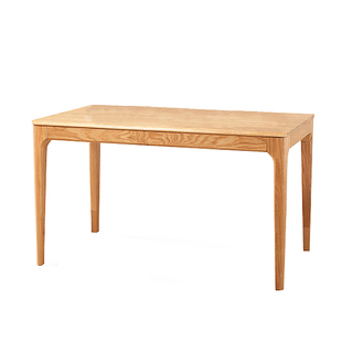 日式纯实木餐桌椅组合白橡木简约小户型餐厅原木1.21.31.5米餐桌