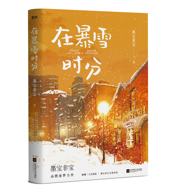 【赠纪念票根+明信片+海报+贴纸】在暴雪时分实体小说书墨宝非宝吴磊赵今麦主演同名电视剧原著小说蜜汁炖鱿鱼作者书籍正版