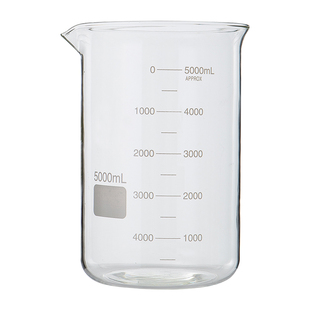 玻璃烧杯耐高温量杯带刻度化学实验器材50/100/150/200/250/300/400/500/1000/2000/5000ml可定制规格