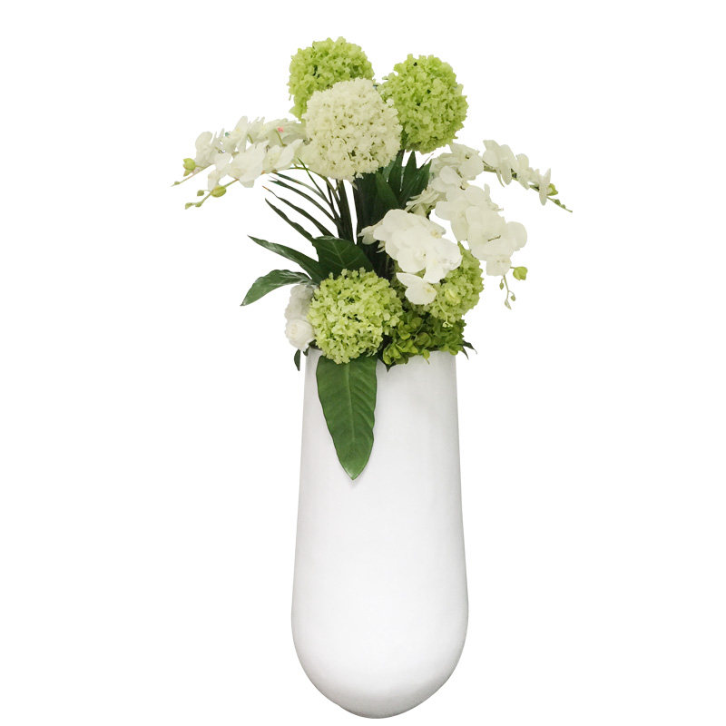 滴水落地大花瓶仿真插花艺套装客厅售楼部样板房欧式现代装饰摆件