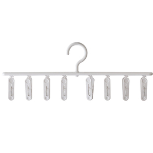 懒角落晾衣架带多夹子婴儿宝宿舍学生晒袜挂内衣裤家用无痕一字夹