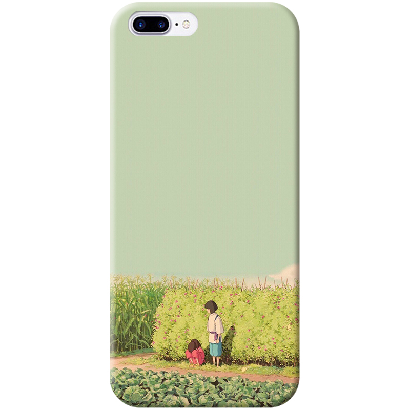 千与千寻唯美小清新田园插画适用于苹果7 13 荣60P30手机壳包邮