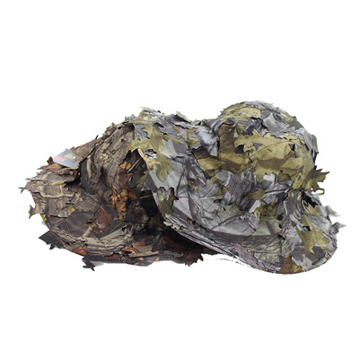 仿生树叶帽男cos军迷户外大檐帽