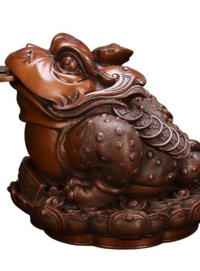 纯紫铜金蟾工艺招财进宝开业礼品