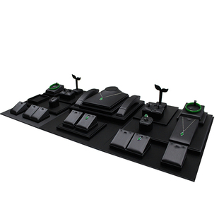 黑色珠宝首饰展示道具戒指手镯吊坠项链玉器翡翠蜜蜡展示陈列架子