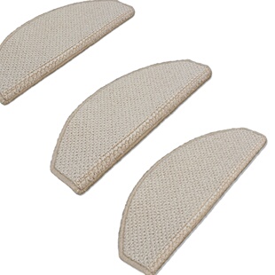 华德北欧风美式简约色仿剑麻驼色楼梯垫踏步防滑垫转角平台可定制