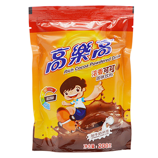 高乐高巧克力粉200g*2袋装可可粉coco粉营养早餐冲饮速溶包邮