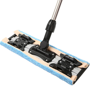 美丽雅平板吸水家用木地板大号推地拖把一拖净干湿两用夹固式厨房