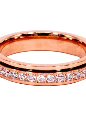 轻奢ins风网红钛钢转运招财戒子