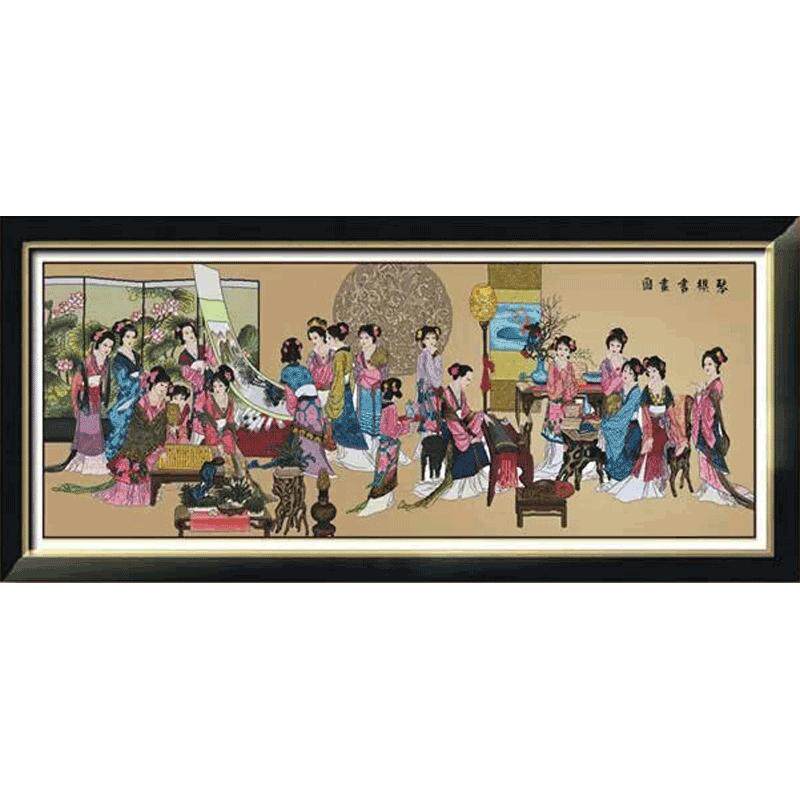 十字绣2026新款绣十二金钗人物琴棋书画十八美女红楼群芳图大图