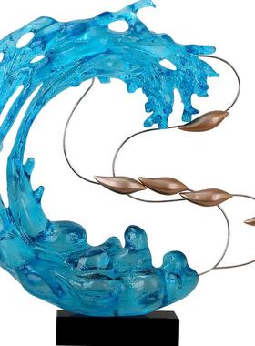 透明会所大堂过道艺术品雕塑摆件