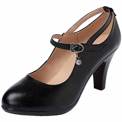 全牛皮春夏新款高跟厚底跳舞鞋