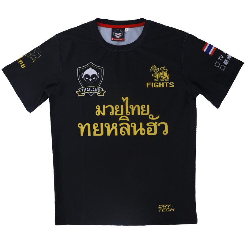 柔猴ROLLHO格斗UFC播求泰拳莲花运动MMA搏击格斗短袖速干弹力T恤