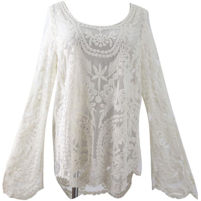 比基尼罩衫女夏海边度