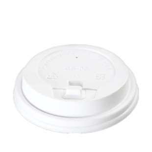 12/16oz 9.0cm白色黑色开关扣盖 平口盖 一次性纸杯咖啡杯盖100个