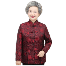 春装唐装中老年人妈妈中国风棉袄1