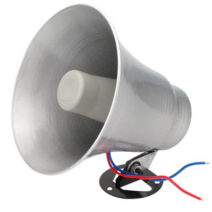 正品天津真美5W铝壳喇叭高音防水黑色8欧室外叫卖野外电煤号角