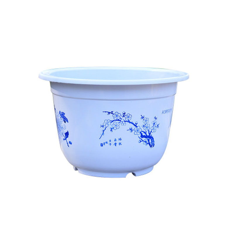 塑料花盆加厚树脂大号特大号带托盘圆形林木果树盆优质清仓包邮