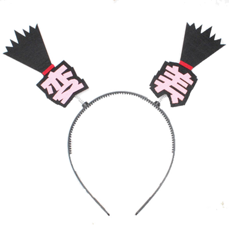 包文婧小红书同款发夹变美三个黑人问号可爱搞怪发卡网红文字发箍