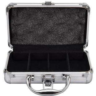 御圣扑克筹码铝箱麻将筹码币木箱筹码盒透明塑料盒子架子单个包邮