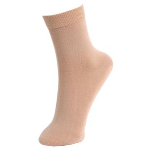 辽源欧蒂爱袜子女冬纯色秋冬中筒袜黑色女袜中长款女士冬季黑棉袜