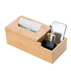 竹纸巾盒定制方形竹制餐巾纸盒家居客厅抽纸盒简约卷纸盒定做logo