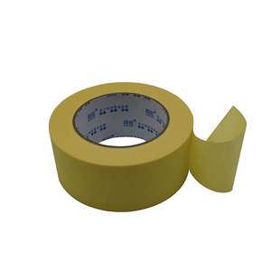 黄色高粘美纹纸胶带耐高温80℃美纹胶不残胶装修胶带高粘美纹纸汽车家具设备喷漆高粘美纹纸胶带