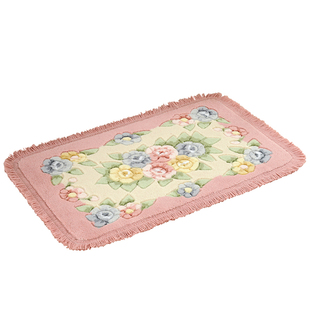 田园玫瑰花进门地垫门垫垫子卧室脚垫卫生间浴室门口吸水防滑地垫