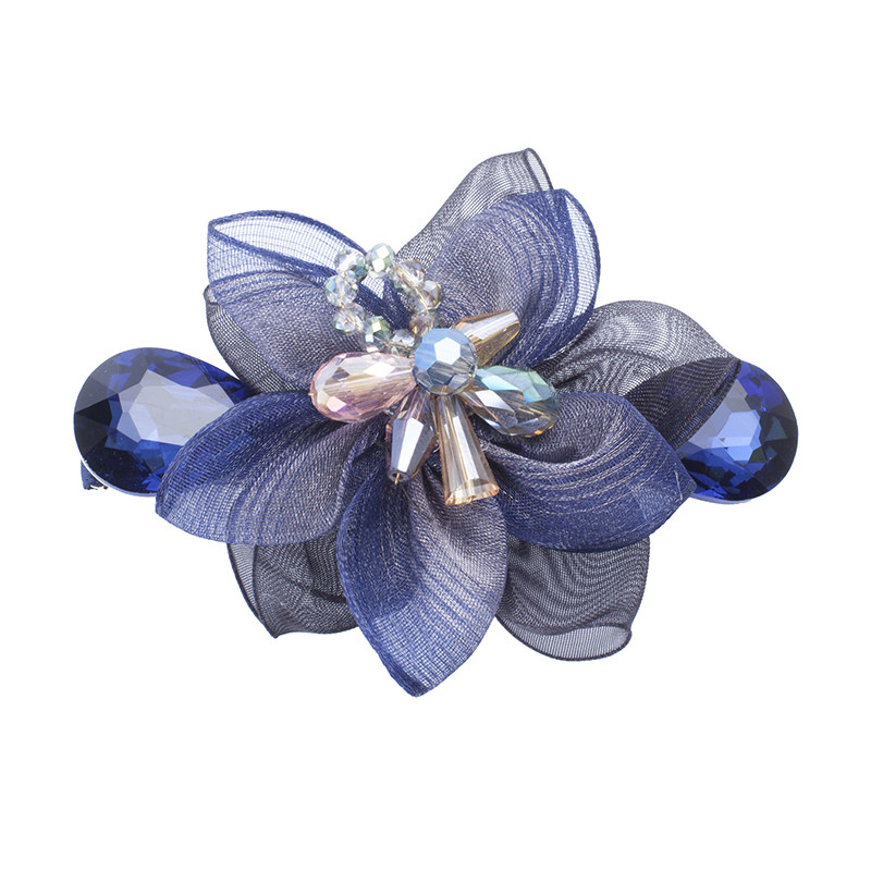 头花发夹饰品发饰韩国布艺头饰弹簧夹成人顶夹边夹夹子蝴蝶结发卡