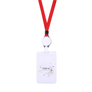 卡仕达时尚超薄员工上岗证工号牌工卡证件卡套配伸缩扣棉绳挂绳定制防水工作证工作牌胸牌工厂牌识别卡IC卡套
