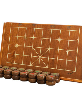 御撰中国象棋套装成人实木折叠式