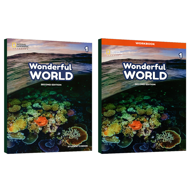 美国国家地理新版Wonderful World 1 2 3 4 5 6级别缤纷世界1-6年级美国小学英语教材英文原版教材我们的奇妙世界英文课外课程NGL