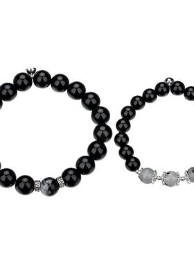 黑曜石手链手珠手串单