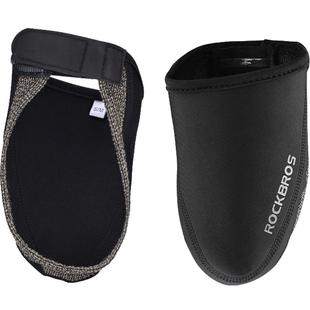 洛克兄弟自行车鞋套锁鞋套半掌防风保暖山地车公路车自锁骑行鞋套