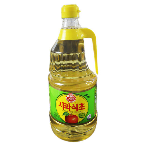 韩国进口调味品不倒翁苹果醋1.8L水果醋韩国料理醋冷面调味寿司醋