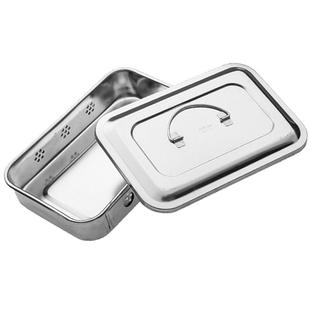 新华医疗不锈钢消毒盘医用304加厚换药盘手术器械用托盘灭菌盒