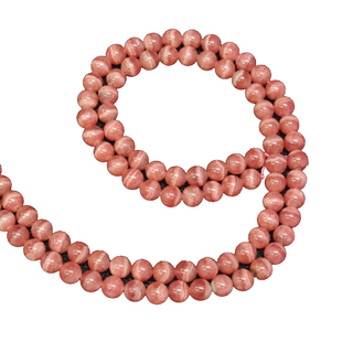 天然红纹石散珠3A级圆珠手链项链水晶材料diy手串半成品饰品配件