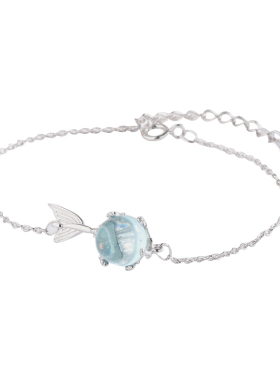 纯银时尚风眼泪百搭手链