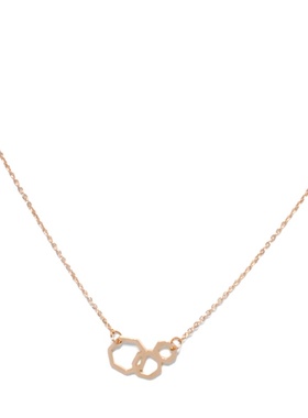 几何钛钢项链女不掉色玫瑰金混搭