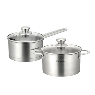 创生锅组套装/汤锅奶锅组合锅具304不锈钢不粘锅复底加厚电磁炉用