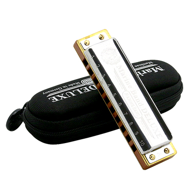 HOHNER和来MBD德国原装10孔布鲁斯口琴成人专业可定制刻字改琴格